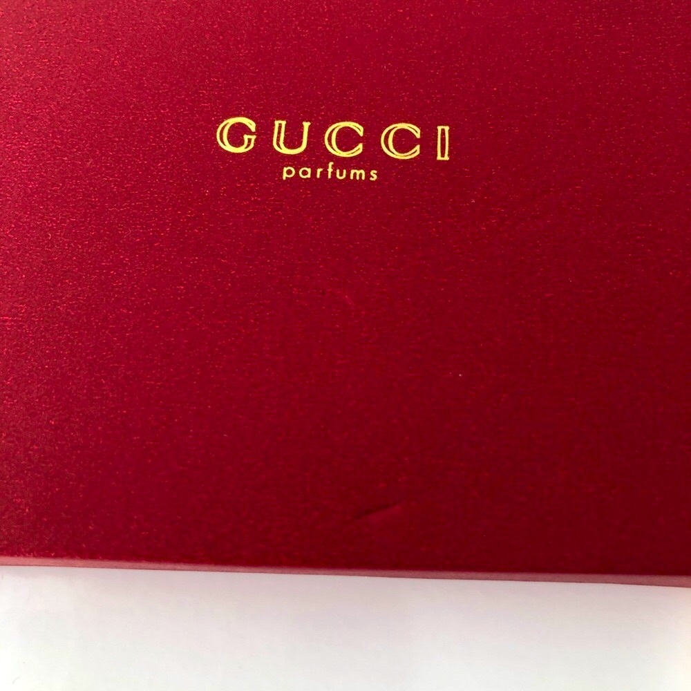 Gucci Rouge de Beauté Brillant Glow Lipstick & Gucci Gold GG Monogram Mirror NIB - Picture 16 of 16